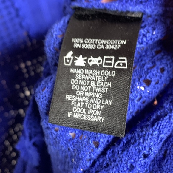 Nic+Zoe Blue Top Women’s Small - Picture 7 of 10